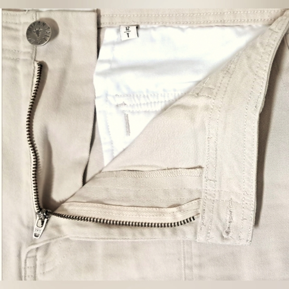 American Tall Cargo Chino Pants | 12 Tall | Soft Beige | Utility Style - Picture 4 of 16